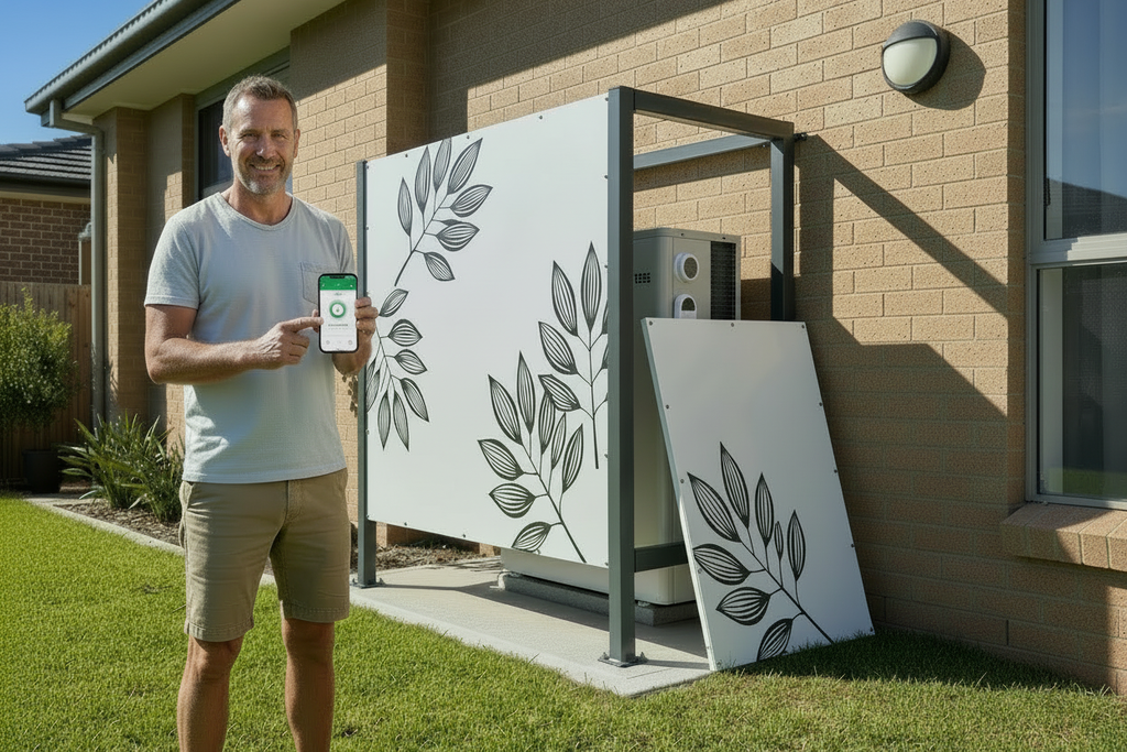 Battery system with side panel leaning against wall